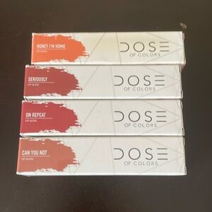 Dose of colors nib lip gloss 4 satin lipstick 1